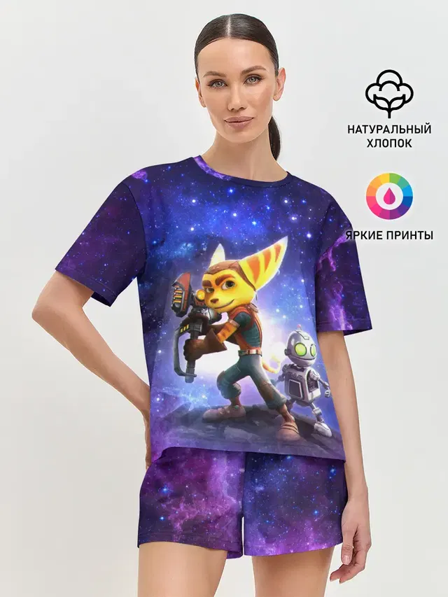 Женская пижама с шортами