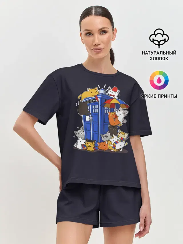 Женская пижама с шортами