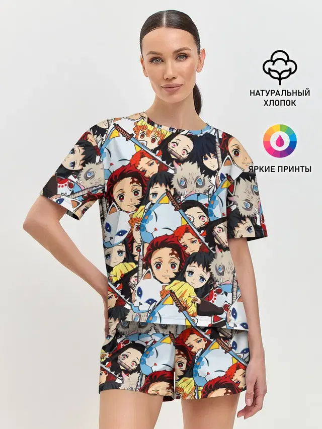 Женская пижама с шортами