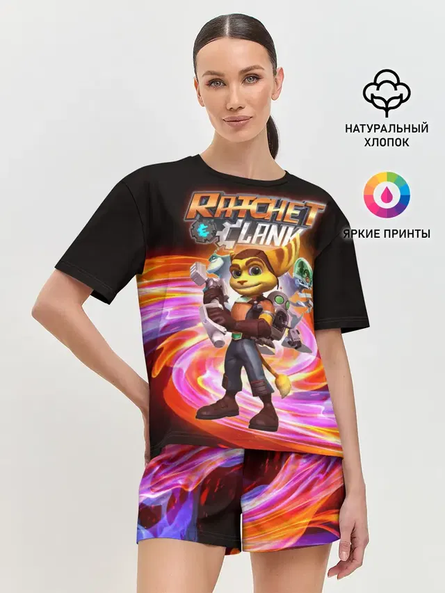 Женская пижама с шортами