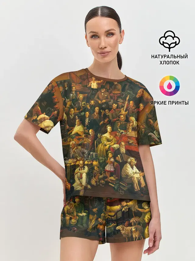 Женская пижама с шортами
