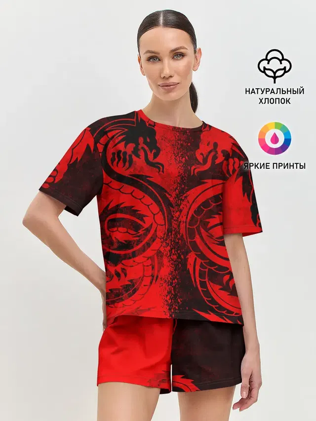 Женская пижама с шортами