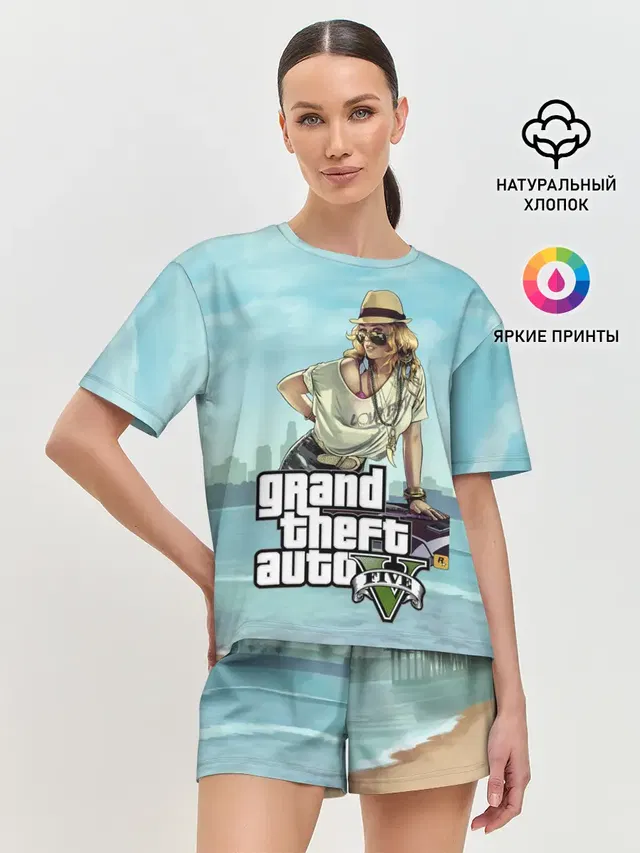 Женская пижама с шортами