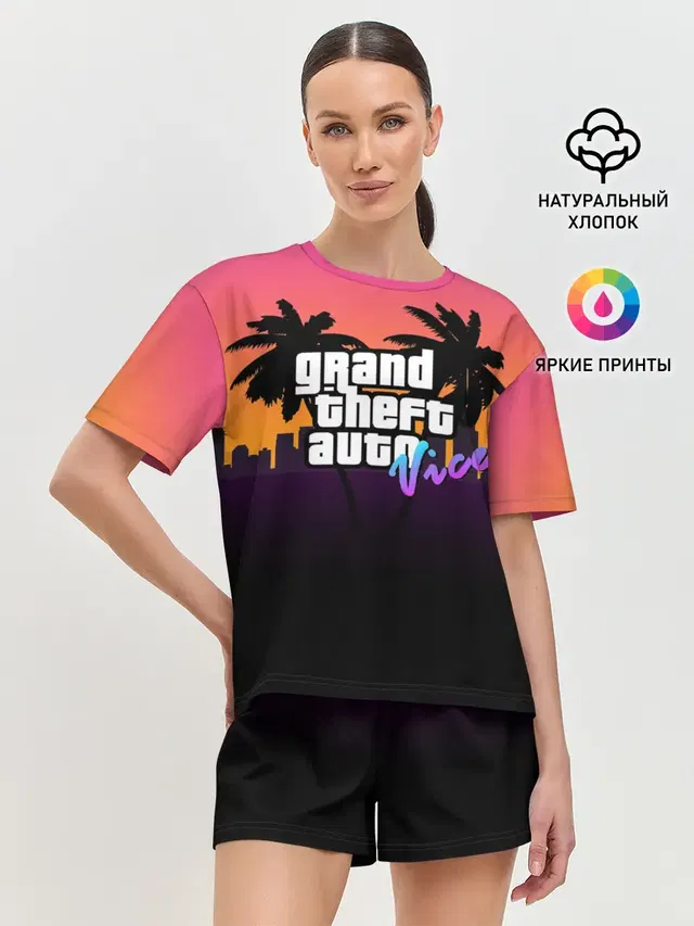 Женская пижама с шортами