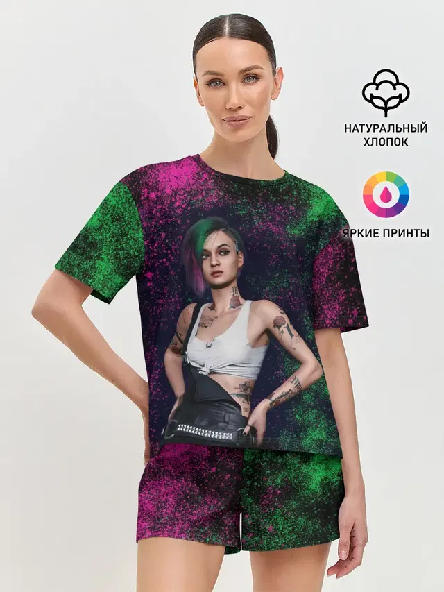 Женская пижама с шортами