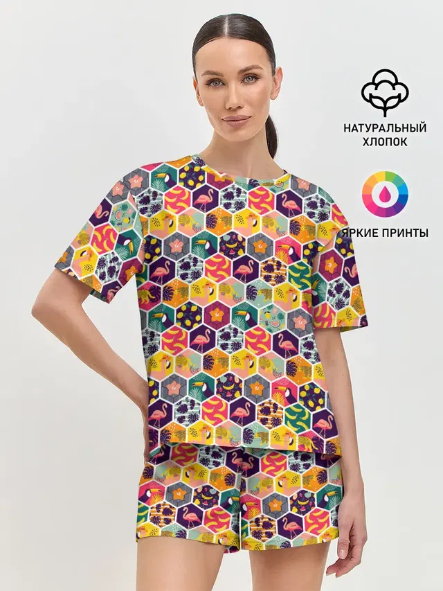 Женская пижама с шортами