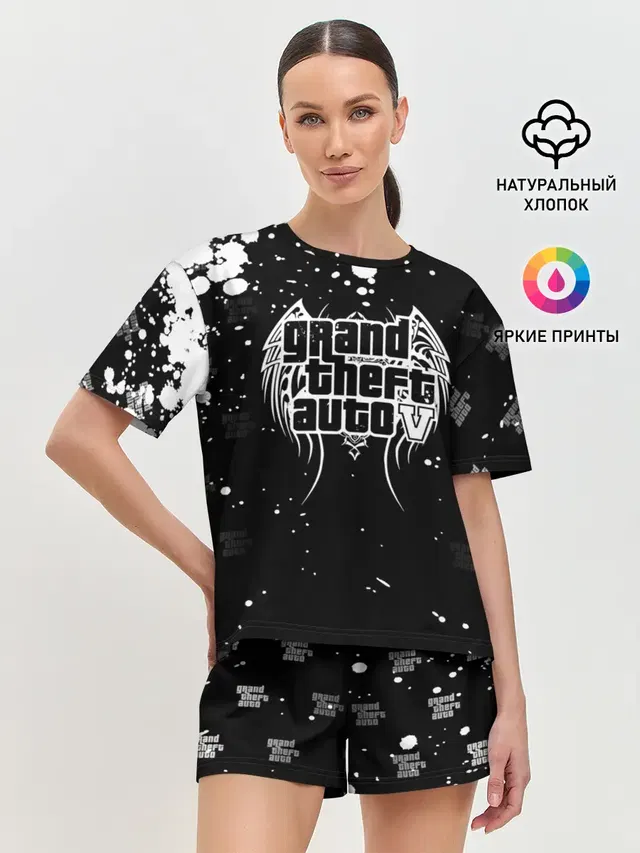 Женская пижама с шортами
