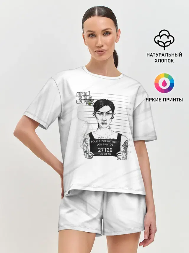 Женская пижама с шортами