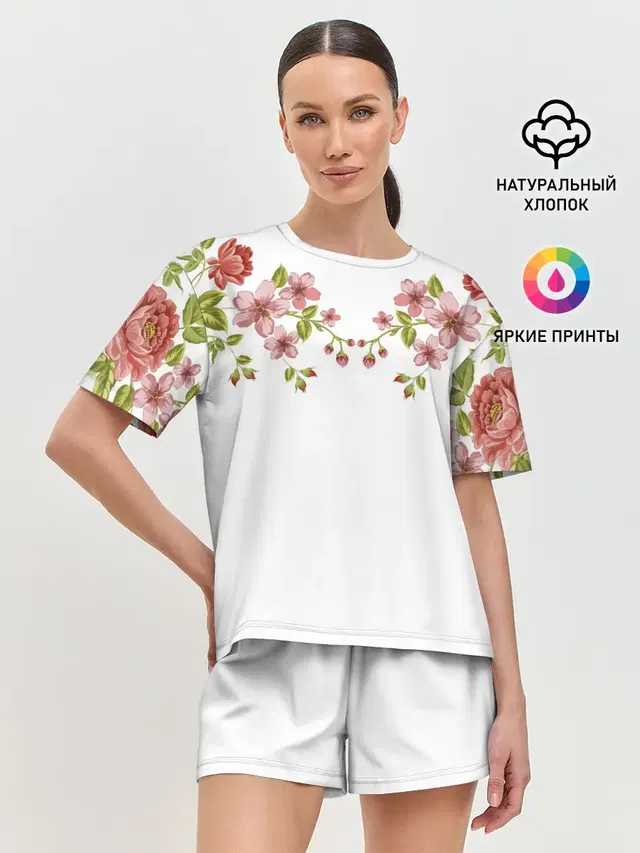 Женская пижама с шортами