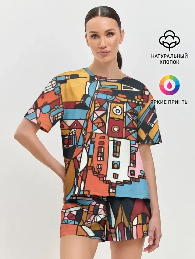 Женская пижама с шортами