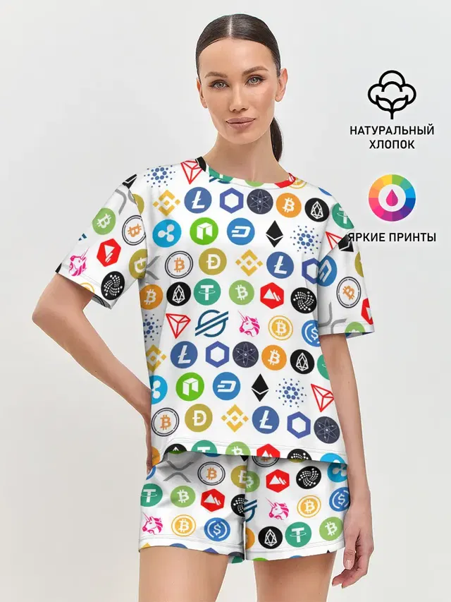 Женская пижама с шортами