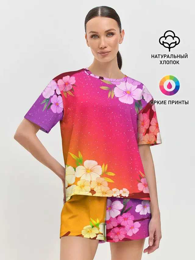 Женская пижама с шортами