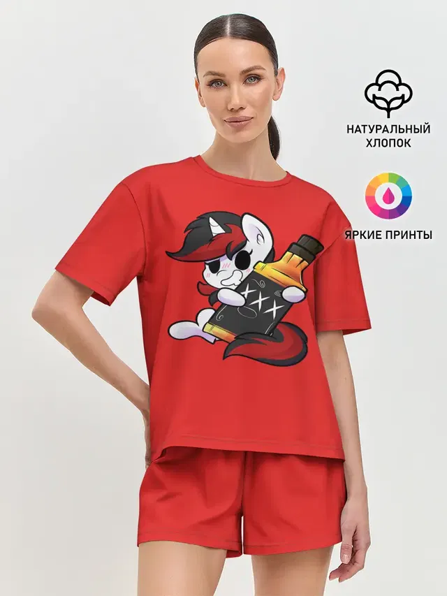 Женская пижама с шортами