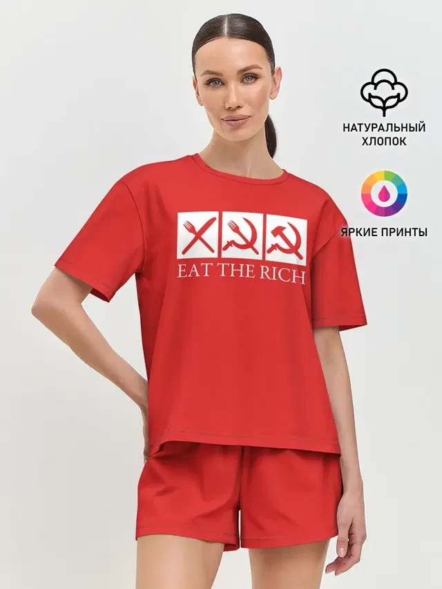 Женская пижама с шортами