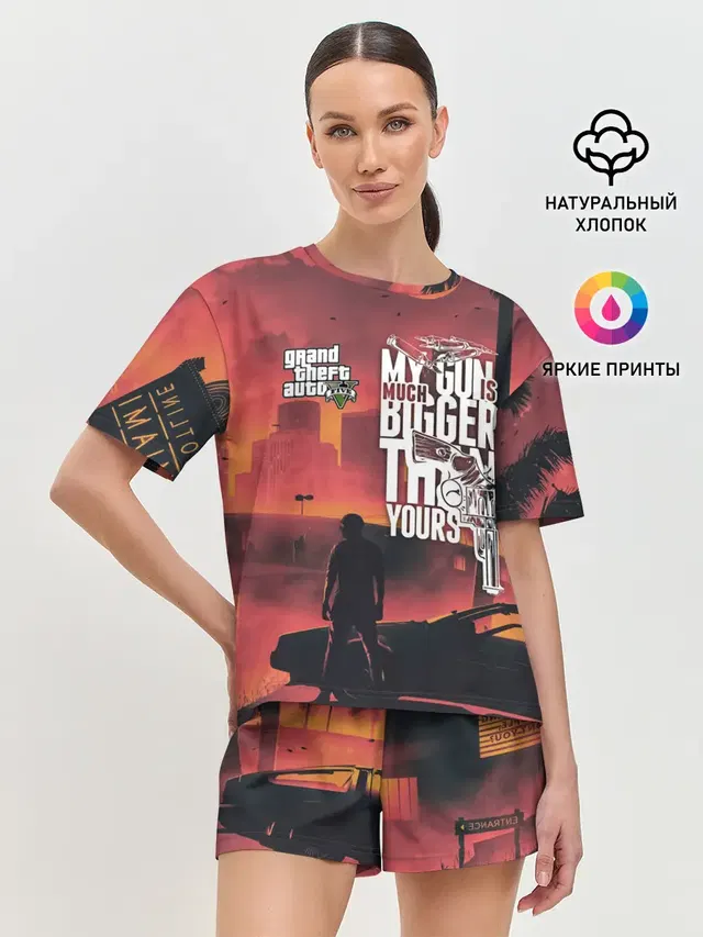 Женская пижама с шортами