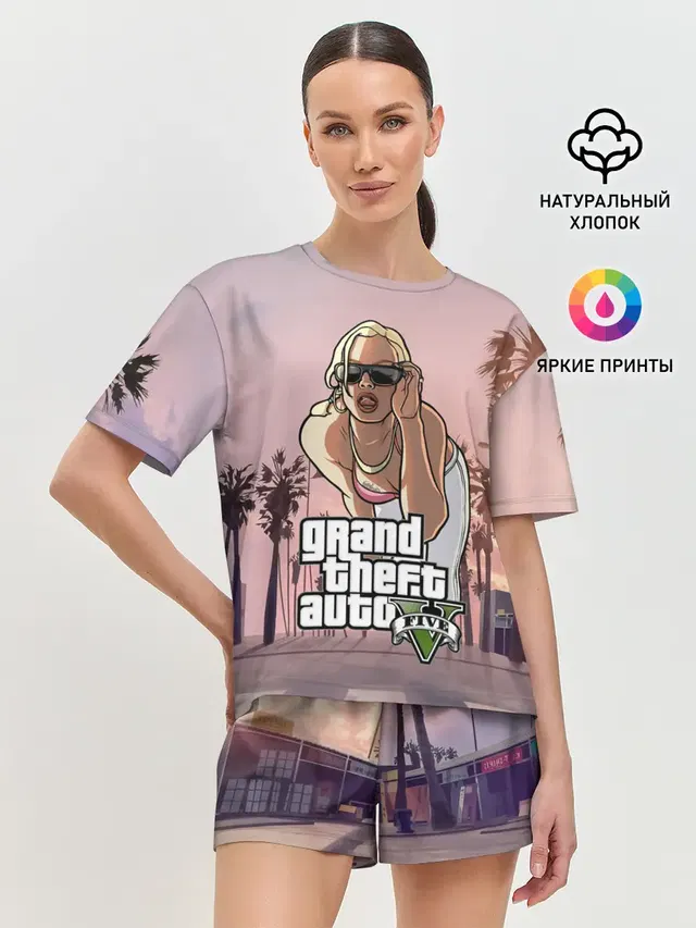 Женская пижама с шортами