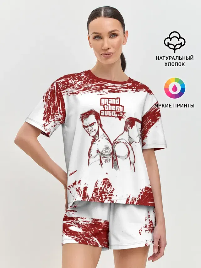 Женская пижама с шортами