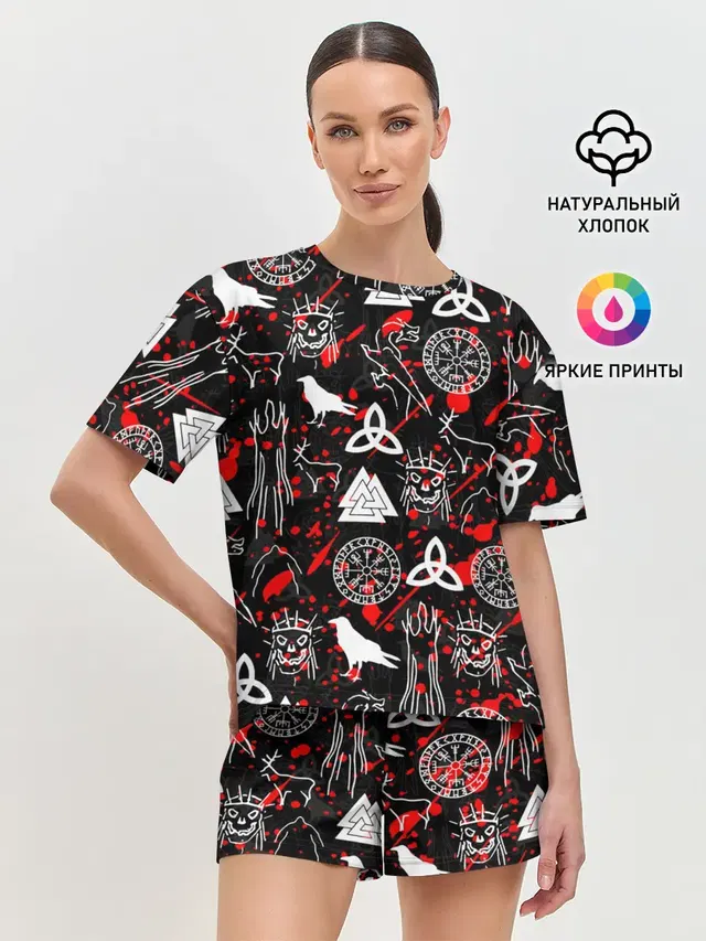 Женская пижама с шортами