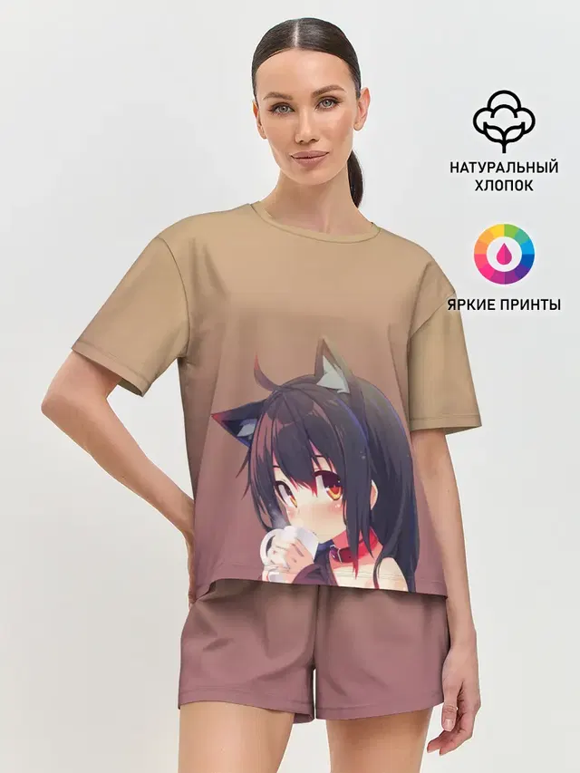 Женская пижама с шортами