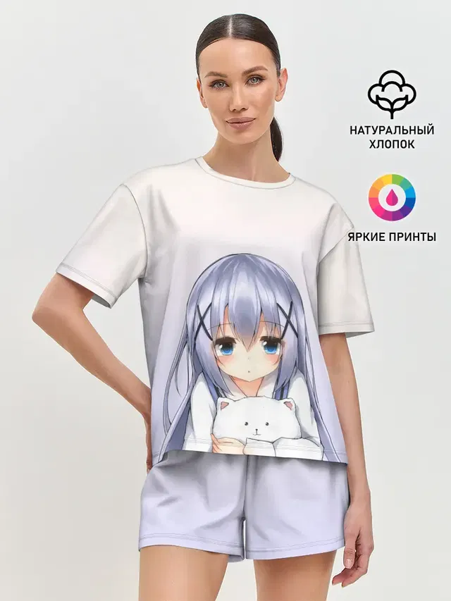 Женская пижама с шортами