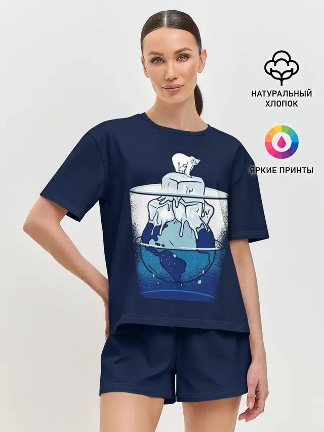 Женская пижама с шортами