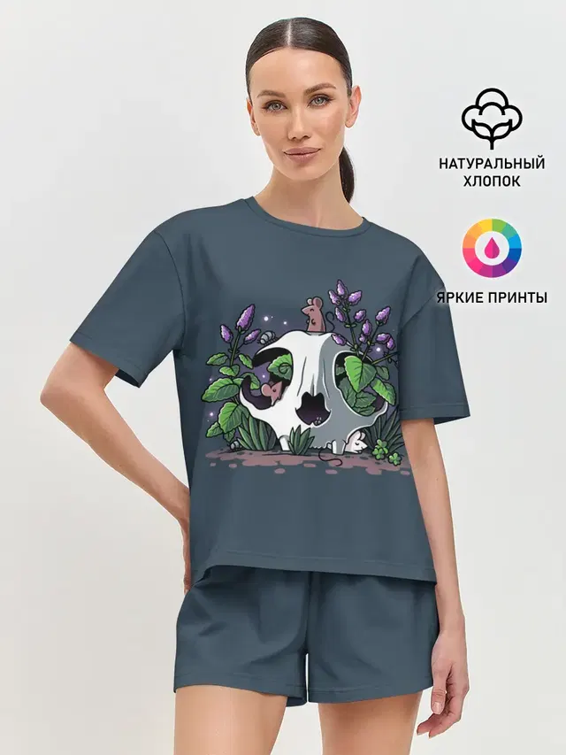 Женская пижама с шортами