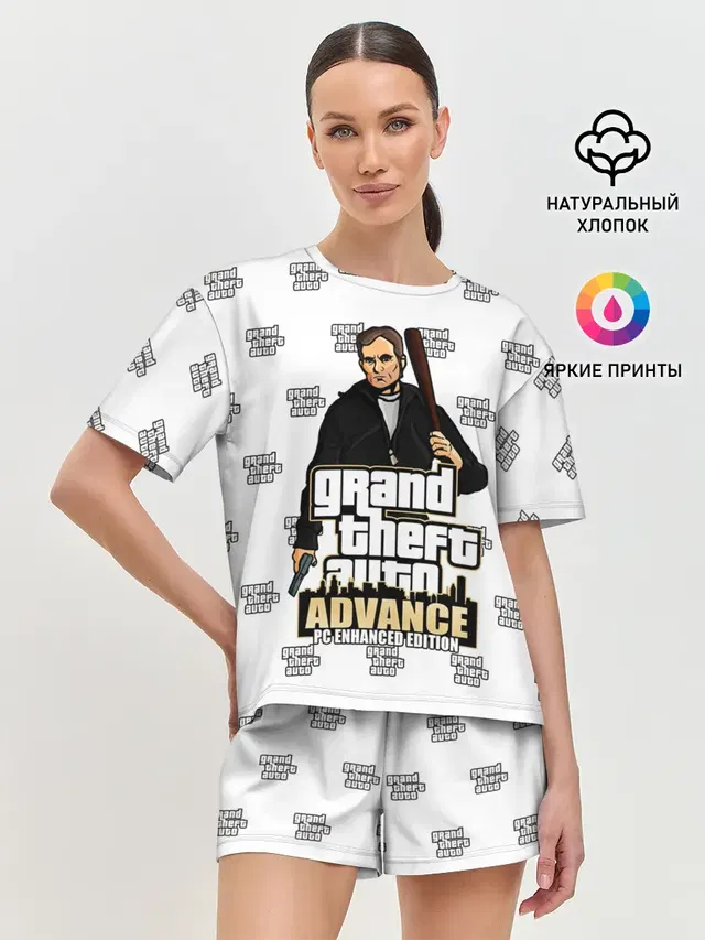 Женская пижама с шортами