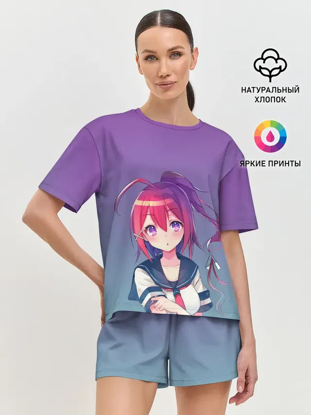 Женская пижама с шортами