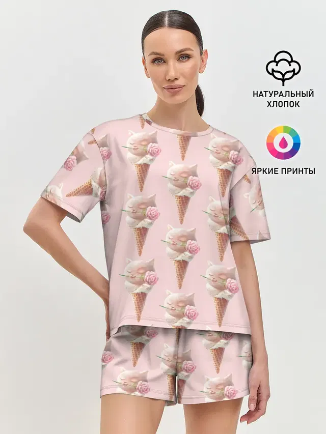 Женская пижама с шортами