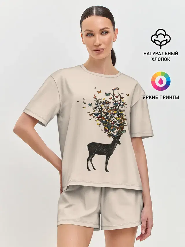 Женская пижама с шортами