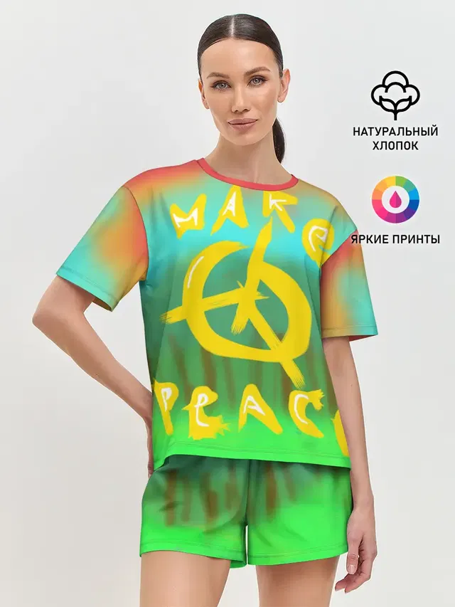Женская пижама с шортами