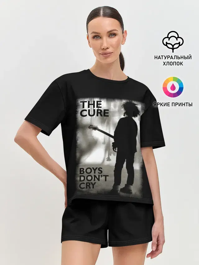 Женская пижама с шортами с принтом «The Cure»
