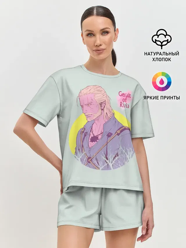 Женская пижама с шортами