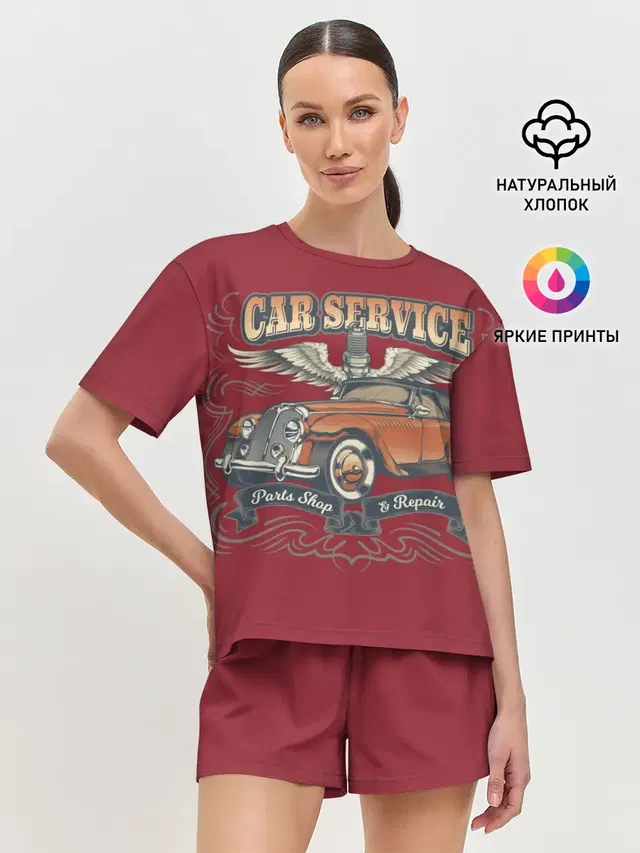 Женская пижама с шортами