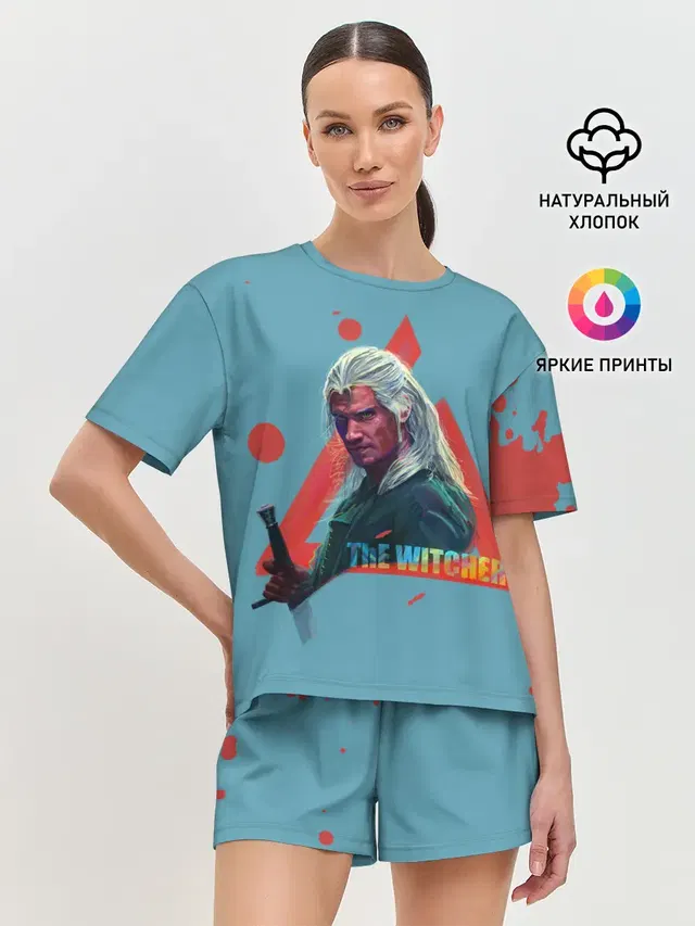Женская пижама с шортами