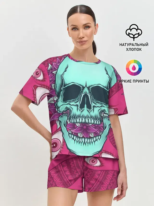 Женская пижама с шортами