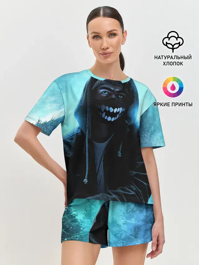 Женская пижама с шортами