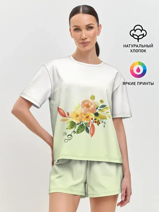 Женская пижама с шортами