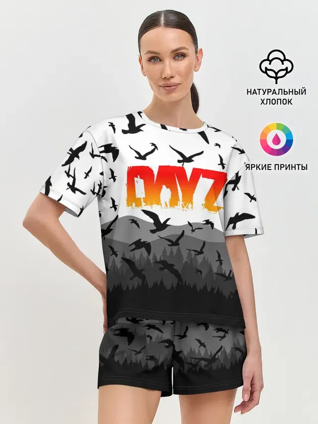Женская пижама с шортами с принтом «DayZ»