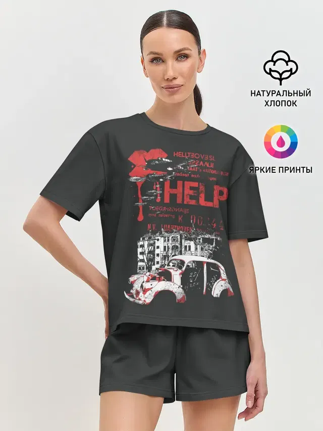 Женская пижама с шортами