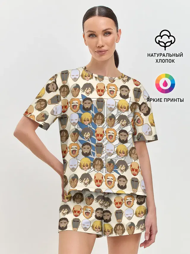 Женская пижама с шортами