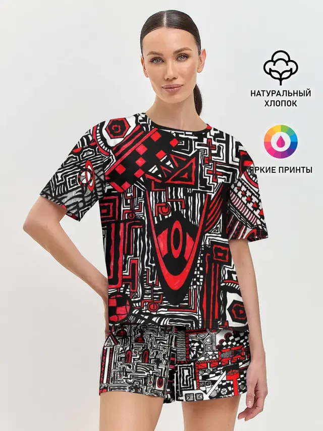Женская пижама с шортами