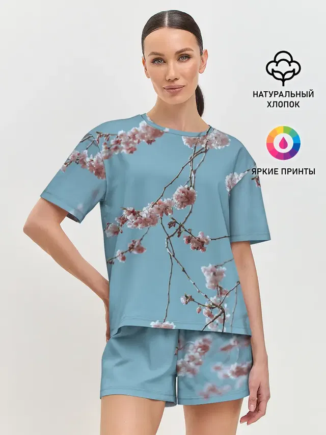 Женская пижама с шортами