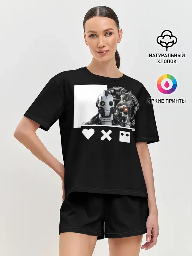 Женская пижама с шортами