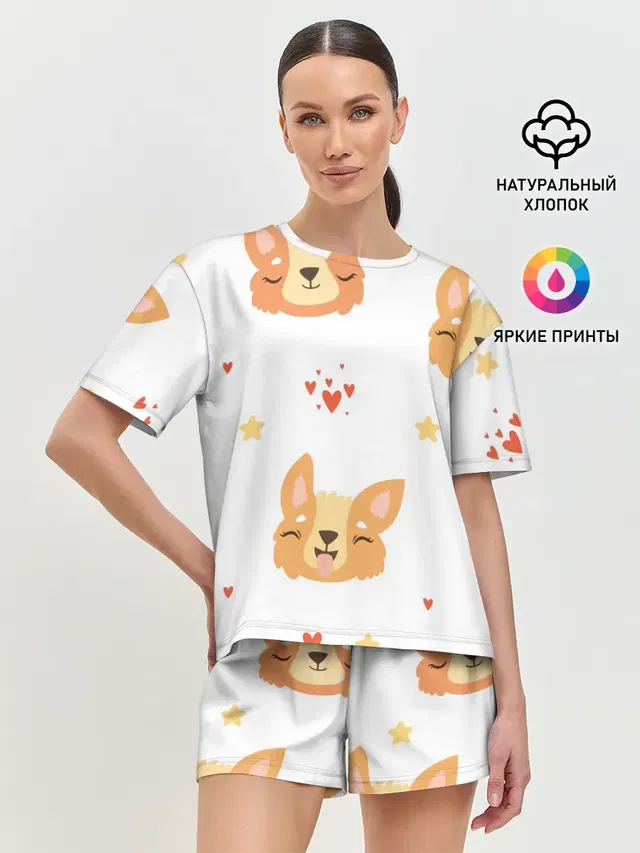 Женская пижама с шортами