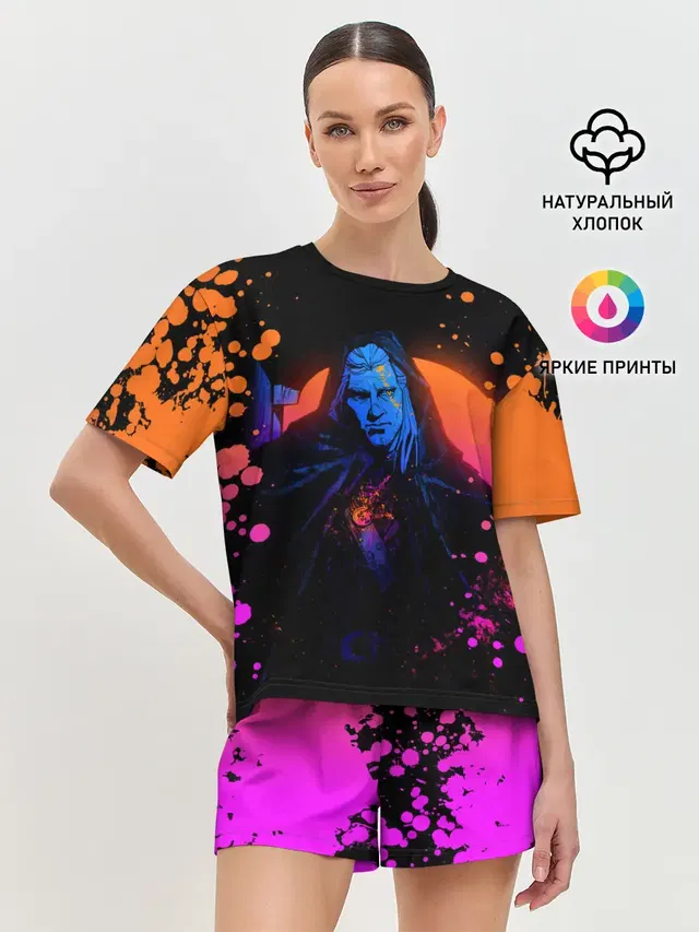 Женская пижама с шортами