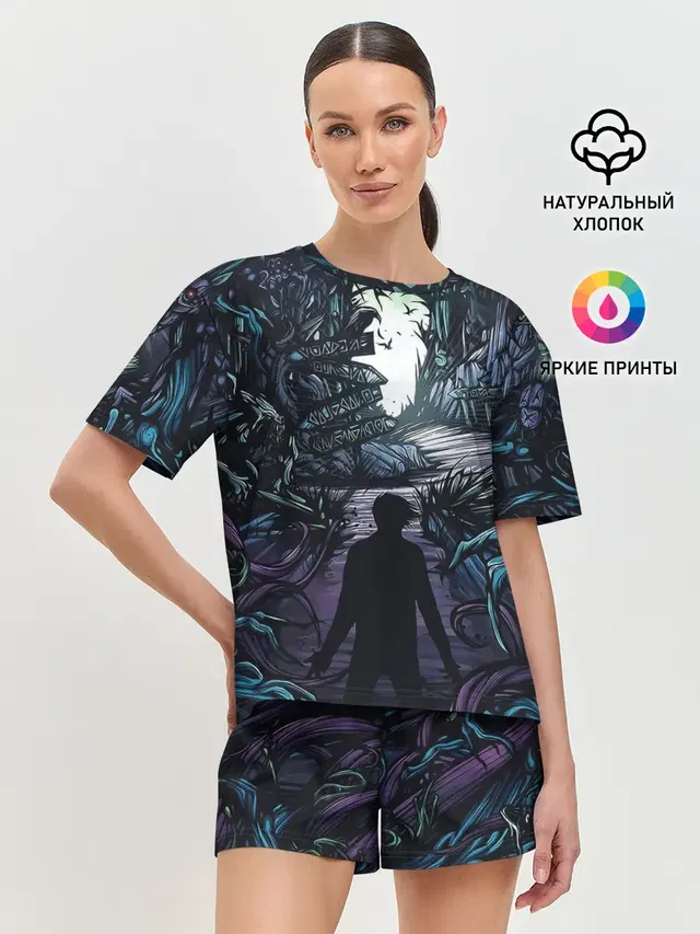 Женская пижама с шортами