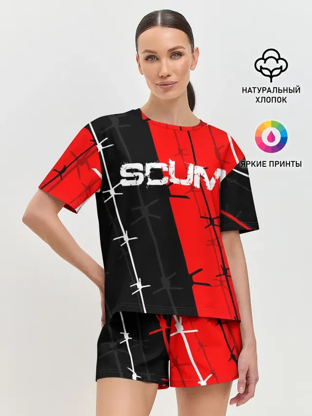 Женская пижама с шортами