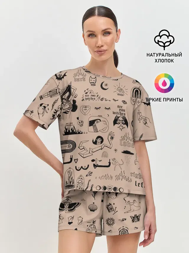 Женская пижама с шортами