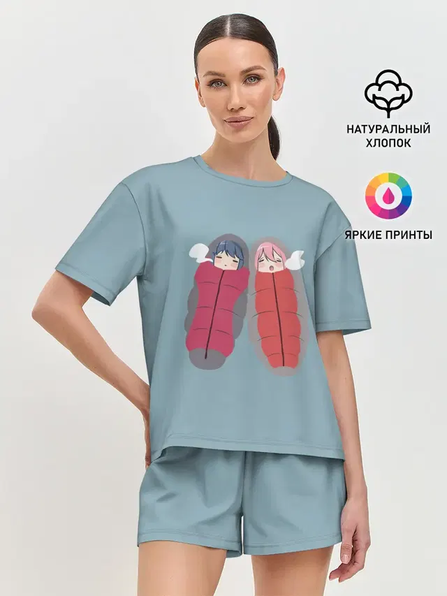 Женская пижама с шортами